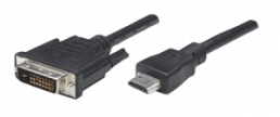 HDMI zu DVI-D Anschlusskabel, schwarz, 1,8 m