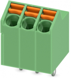 Leiterplattenklemme, 3-polig, RM 3.5 mm, 0,2-1,5 mm², 9 A, Federklemmanschluss, grün, 1752117