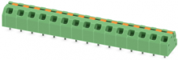 Leiterplattenklemme, 15-polig, RM 5 mm, 0,2-1,5 mm², 16 A, Federklemmanschluss, grün, 1862408