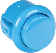 Druckschalter, blau, unbeleuchtet, 12 V, Einbau-Ø 23.5 mm, BUTTON-BLUE-MICRO