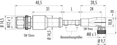 77 3429 3408 50003-0100 binder Sensor-Aktor Kabel Bild 2