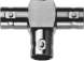 Koaxial-Adapter, 50 Ω, 2x BNC-Buchse auf BNC-Buchse, T-Form, 100023594