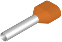 Isolierte Aderendhülse, 4,0 mm², 28 mm/18 mm lang, orange, 9037680000