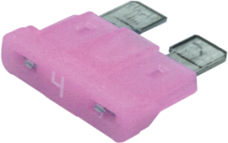 Kfz Flachsicherung, 4a, pink, 19x19x5mm, 10 Stk., Sicherung, Elektronik, Verbrauchsmaterial