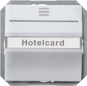 DELTA i-system Hotelcard-Schalter beleuchtet m. Fenster u. Schriftfeld, alumi..., 5TG4821