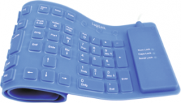 Silikon-Tastatur ID0035, blau