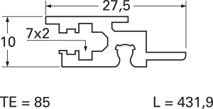 Baugruppen-Standard-Modulschiene