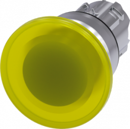 Pilzdrucktaster, tastend, gelb, Einbau-Ø 22.3 mm, 3SU1051-1BD30-0AA0