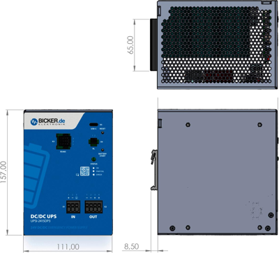 UPSI-2415DP3 Bicker Elektronik USV Bild 3