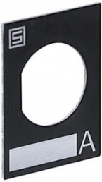 Alu-Bezeichnungsschild 24,5 x 29 mm für Sicherungshalter FIZ/FUL, 0880.0002