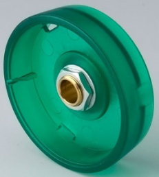 Drehknopf, 6 mm, Polycarbonat, grün, Ø 41 mm, H 14 mm, B8241065