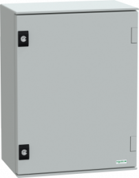 Schaltschrank, (H x B x T) 430 x 330 x 200 mm, IP66, Polyester, lichtgrau, NSYPLM43PG