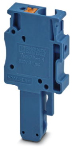 Stecker, Push-in-Anschluss, 0,2-6,0 mm², 1-polig, 32 A, 8 kV, blau, 3211951