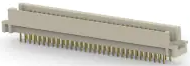 Messerleiste, Typ R, 64-polig, a-c, RM 2.54 mm, Lötstift, gerade, vergoldet, 4-1393659-7