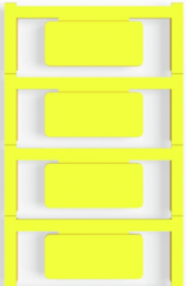 Polyamid Gerätemarkierer, (L x B) 42 x 19 mm, gelb, 40 Stk