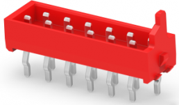 Stiftleiste, 12-polig, RM 1.27 mm, gerade, rot, 1-215464-2