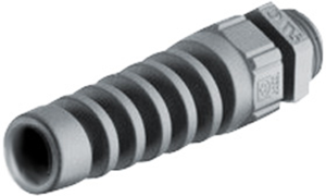 Kabelverschraubung mit Knickschutz, PG7, 15 mm, Klemmbereich 2.5 bis 6.5 mm, IP68, grau, 3238