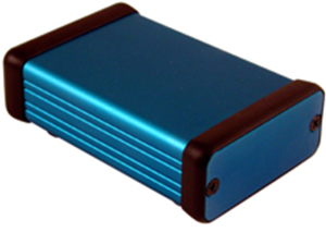Aluminium Gehäuse, (L x B x H) 80 x 54 x 23 mm, blau, IP54, 1455C801BU