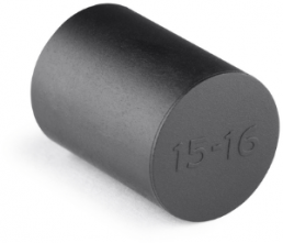 Blindeinsatztülle, Kabel-Ø 15 bis 16 mm, Kunststoff, schwarz