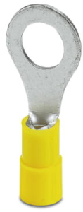 Isolierter Ringkabelschuh, 4,0-6,0 mm², AWG 12 bis 10, 8.5 mm, M8, gelb