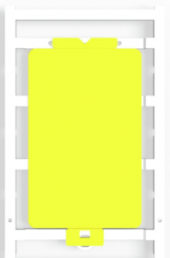 Polyamid Gerätemarkierer, (L x B) 85 x 54 mm, gelb, 10 Stk