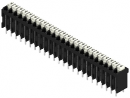 Leiterplattenklemme, 24-polig, RM 3.5 mm, 0,13-1,5 mm², 12 A, Federklemmanschluss, schwarz, 1870630000