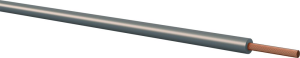 PVC-Schaltlitze, höchstflexibel, LifY, 0,14 mm², AWG 26, grau, Außen-Ø 1,1 mm