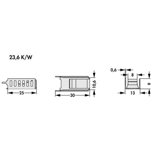 FK 260 MI 220 V Fischer Elektronik Kühlkörper Bild 2