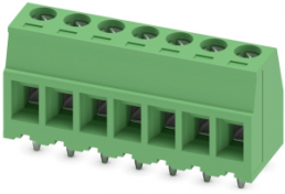 Leiterplattenklemme, 7-polig, RM 3.81 mm, 0,14-1,5 mm², 8 A, Schraubanschluss, grün, 1705595