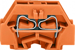 2-Leiter-Klemme, Federklemmanschluss, 0,08-1,5 mm², 1-polig, 18 A, 6 kV, orange, 260-306