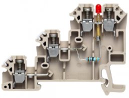 Initiator-, Aktor-Reihenklemme, Schraubanschluss, 0,5-4,0 mm², 24 A, 0.8 kV, dunkelbeige, 1783950000