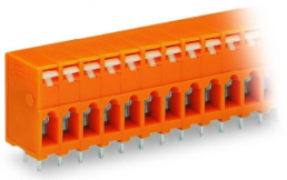 Leiterplattenklemme, 16-polig, RM 5.08 mm, 0,08-2,5 mm², 16 A, Käfigklemme, orange, 741-216