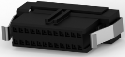 Buchsengehäuse, 24-polig, RM 1.27 mm, gerade, schwarz, 2-111196-8