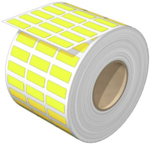 Polyester Gerätemarkierer, (L x B) 20 x 8 mm, gelb, Rolle mit 1000 Stk