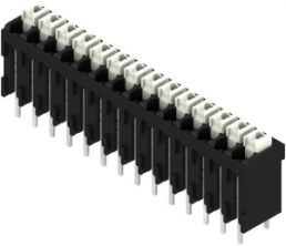 Leiterplattenklemme, 14-polig, RM 3.5 mm, 0,13-1,5 mm², 12 A, Federklemmanschluss, schwarz, 1870360000