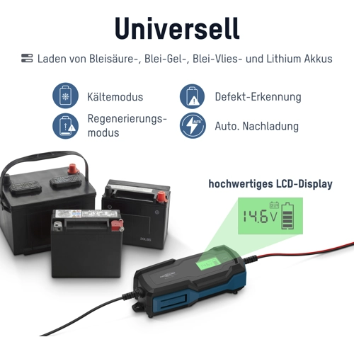 BC6-12V/6A Ansmann Bleiakku-Ladegeräte Bild 3