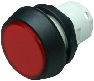 Leuchtvorsatz, beleuchtbar, Bund rund, rot, Einbau-Ø 16.2 mm, 1.65.124.321/1306