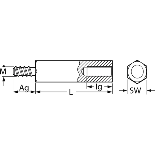 10200032 ESSENTRA COMPONENTS Abstandsbolzen Bild 2