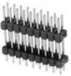Stiftleiste, 6-polig, RM 2.54 mm, gerade, schwarz, 5-146494-3