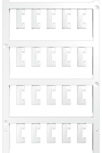 Polyamid Gerätemarkierer, (L x B) 15 x 6.6 mm, weiß, 200 Stk