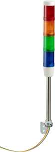 Signalsäule, Ø 47 mm, blau/grün/orange/rot, 24 V AC/DC, Ba15d, IP42