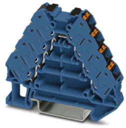Potenzialverteiler, Push-in-Anschluss, 0,14-2,5 mm², 2-polig, 17.5 A, 4 kV, schwarz/blau, 3270126