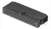 Buchsengehäuse, 16-polig, RM 2.54 mm, gerade, schwarz, 102387-3