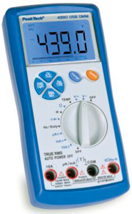 TRMS Digital-Multimeter P 4390, 10 A(DC), 10 A(AC), 600 VDC, 600 VAC, 40 nF bis 1 mF, CAT II 600 V