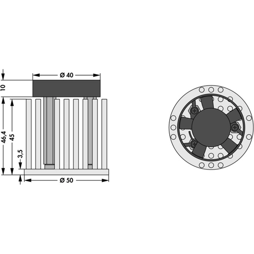 LA LED 50 X45 Fischer Elektronik Lüfteraggregate Bild 2