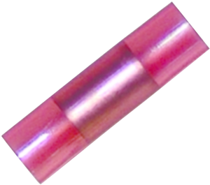 Stoßverbinder mit Isolation, 0,5-1,0 mm², rot, 14 mm