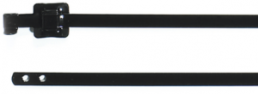 Kabelbinder mit Faltverschluss, Edelstahl, (L x B) 230 x 5 mm, Bündel-Ø 20 bis 60 mm, metall, -80 bis 538 °C