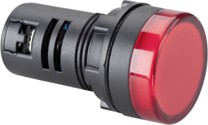 LED-Signalleuchte, 12 V (AC), 12 V (DC), rot, Einbau-Ø 22 mm, LED Anzahl: 1