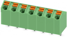 Leiterplattenklemme, 7-polig, RM 5 mm, 0,2-1,5 mm², 9 A, Federklemmanschluss, grün, 1752269