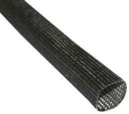 Glasfaser-Geflechtschlauch, Innen Ø 12 mm, grau, halogenfrei, -30 bis 250 °C